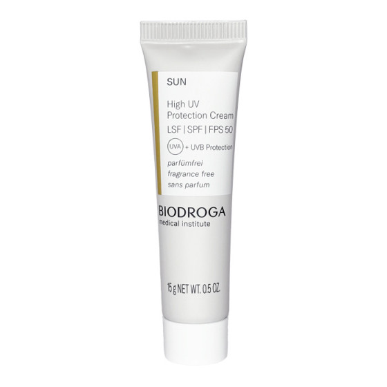 Krém s vysokou UV ochranou SPF 50 15ml cestovní balení BIODROGA